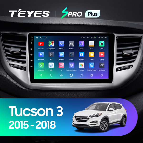Штатная магнитола Teyes SPRO 4+32G  для Hyundai Tucson 2015-2018 ТИП-B