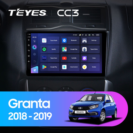 Штатная магнитола Teyes CC3L 4+32G для Granta 2018-2023