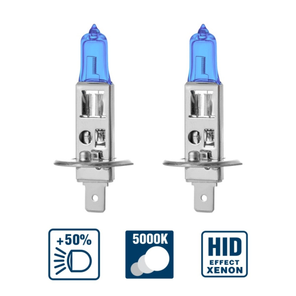 Лампа галогенная AVS ATLAS PB /5000К/ H1.12V.55W Plastic box -2 шт.
