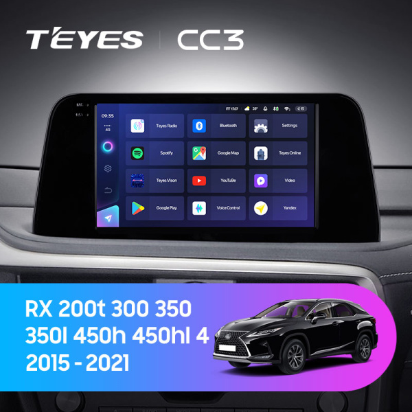 Штатная магнитола Teyes CC3L 3+32G для RX 2015-2021 Штатная магнитола Teyes CC3L 3+32G для RX 2015-2021