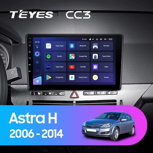 Штатная магнитола Teyes CC3 4/64 Opel Astra H (2004-2014)