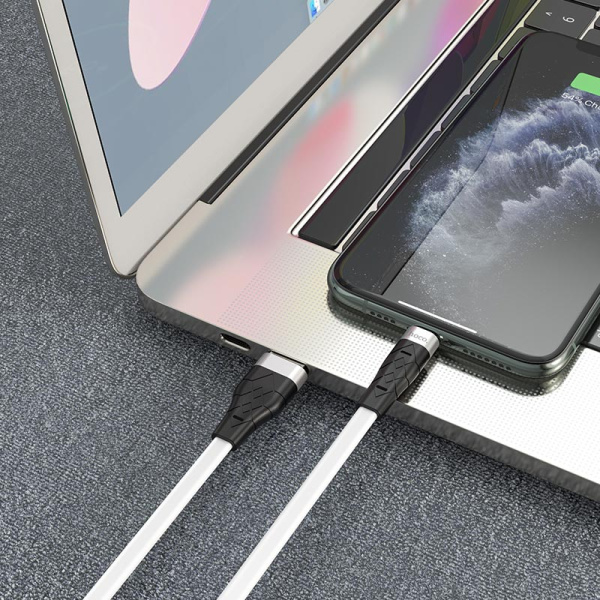 Кабель USB - Lightning 1м 2,4А HOCO X53 силикон
