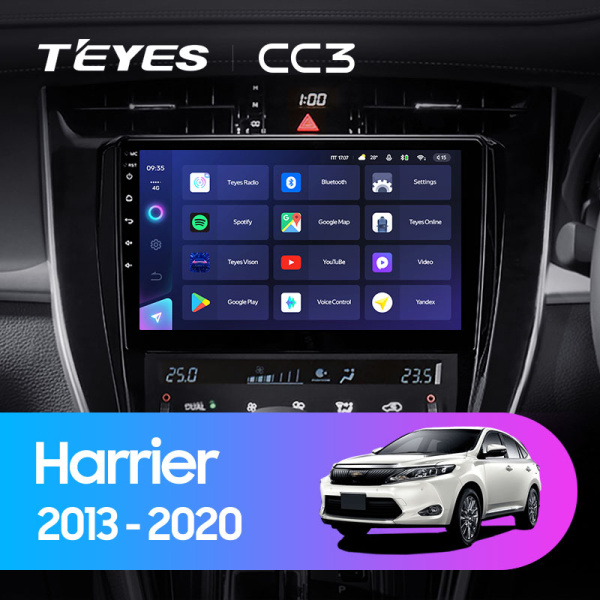 Штатная магнитола Teyes CC3L 4+32G для Toyota Harrier 2013-2020 (Правый руль) Штатная магнитола Teyes CC3L 4+32G для Toyota Harrier 2013-2020 (Правый руль)