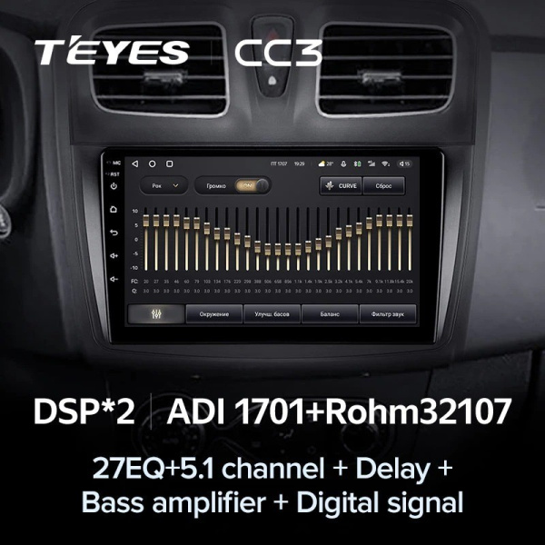 Штатная магнитола Teyes CC3 360 6/128 Renault Sandero 2 (2014-2019)