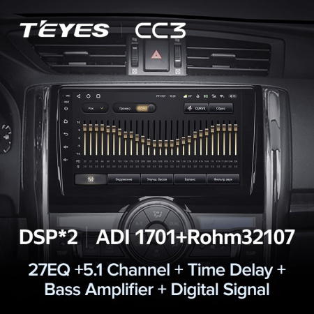 Штатная магнитола Teyes CC3 3/32 Toyota Mark X 2 X130 (2009-2020)