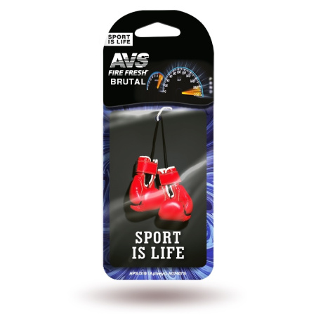 Ароматизатор AVS APS-019 Sport is Life (аром. Brutal/Брутал) (бумажные)