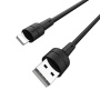 Кабель USB - Lightning 1м 2.4A BOROFONE BX30 силикон