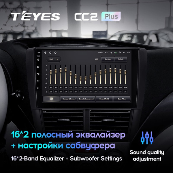 Штатная магнитола Teyes CC2 Plus 6/128 Subaru Forester 3 SH (2007-2013)