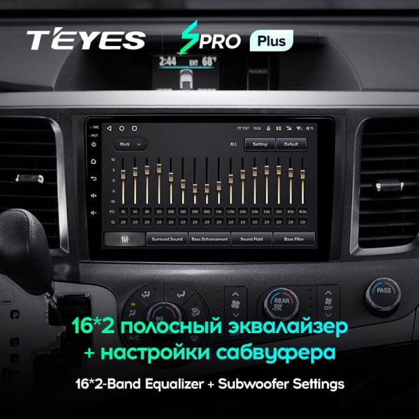 Штатная магнитола Teyes SPRO Plus 3/32 Toyota Sienna 3 XL30 (2010-2014)