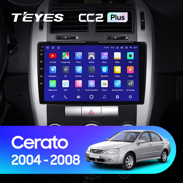 Штатная магнитола Teyes CC2 3+32G для Kia Cerato 1 2004-2008