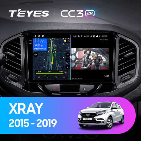 Штатная магнитола Teyes CC3-2K 128G для Xray 2015-2022