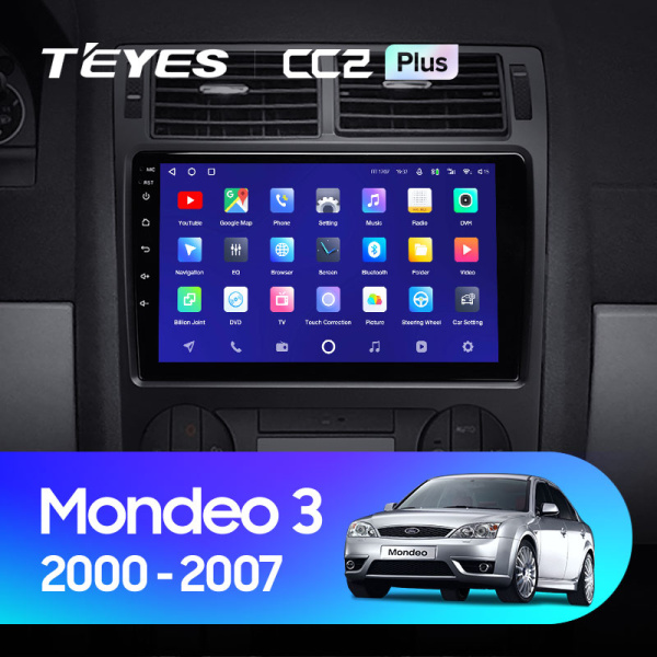 Штатная магнитола Teyes CC2 3+32G для Mondeo 2000-2007