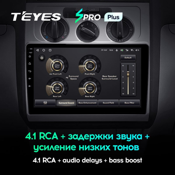 Штатная магнитола Teyes SPRO Plus 6/128 Volkswagen Touran 1 (2003-2010) Тип-A