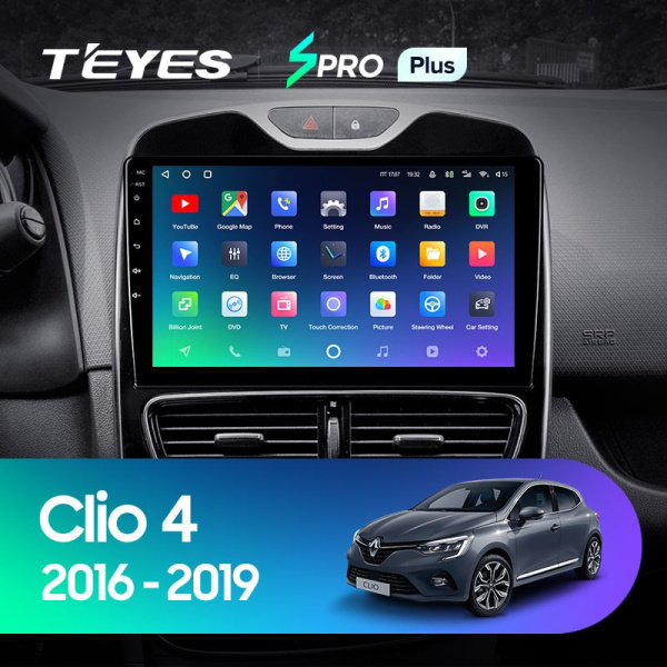 Штатная магнитола Teyes SPRO Plus 3/32 Renault Clio 4 BH98 KH98 (2016-2019)