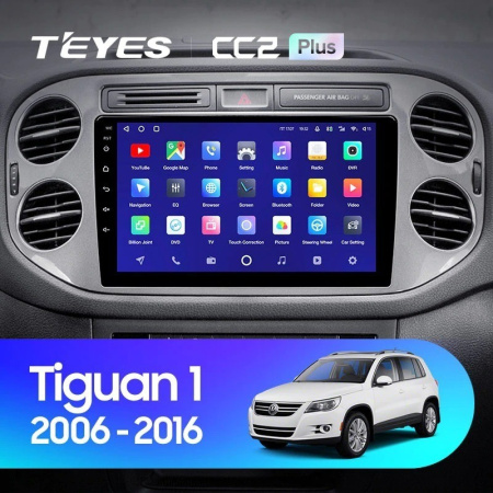 Штатная магнитола Teyes CC2 Plus 6/128 Volkswagen Tiguan 1 NF (2006-2017)