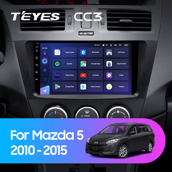 Штатная магнитола Teyes CC3L 4+32G для Mazda5 Premacy 2010-2015 Штатная магнитола Teyes CC3L 4+32G для Mazda5 Premacy 2010-2015