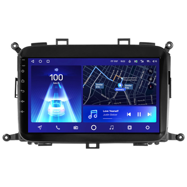 Штатная рамка (без дисплея) Teyes для  Kia Carens RP 3 III 2013-2019 (Для экрана 9")