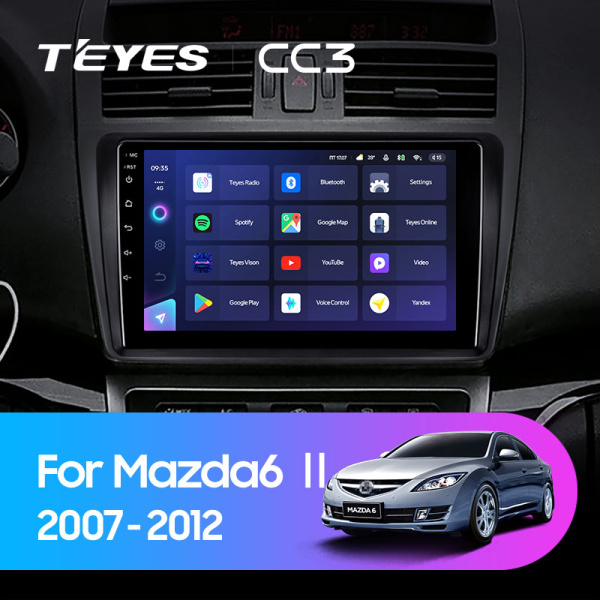 Штатная магнитола Teyes CC3L 4+32G для Mazda6 2007-2012 Штатная магнитола Teyes CC3L 4+32G для Mazda6 2007-2012