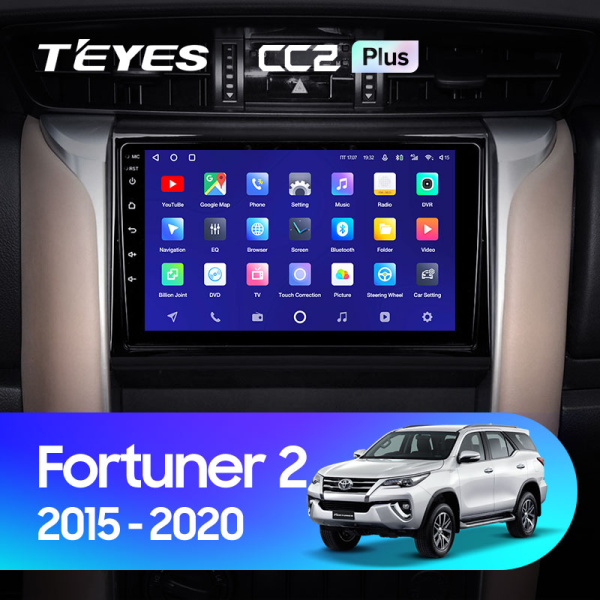 Штатная магнитола Teyes CC2 4+32G для Toyota Fortuner 2015-2020