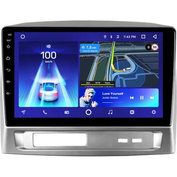 Штатная рамка (без дисплея) Teyes для  Geely MK 1 2006-2013 (Для экрана 9")