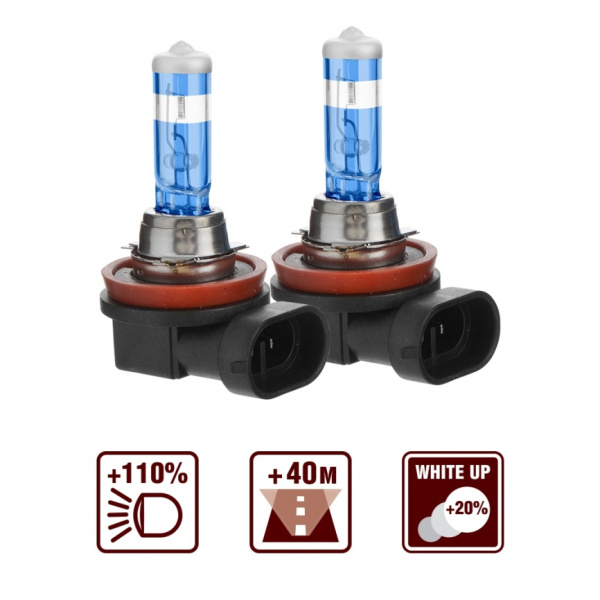 Лампа галогенная AVS SIRIUS NIGHT WAY H11.12V.55W Plastic box -2 шт.