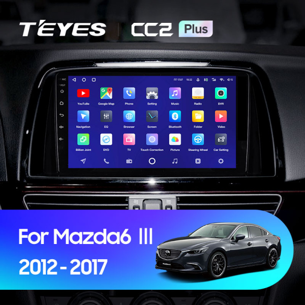 Штатная магнитола Teyes CC2 4+32G  для Mazda6 2012-2017 ТИП-A