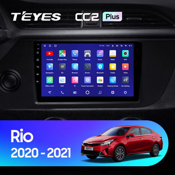 Штатная магнитола Teyes CC2 4+32G для Kia RIO 4 2020-2021