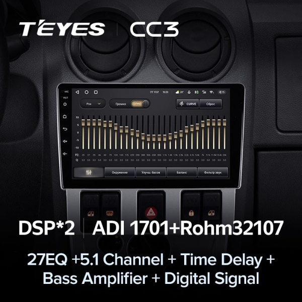 Штатная магнитола Teyes CC3 360 6/128 Renault Logan 1 (2004-2009)