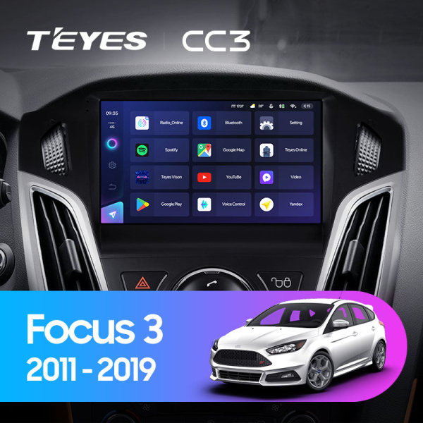Штатная магнитола Teyes CC3L 4+32G для Focus 2011-2019 Штатная магнитола Teyes CC3L 4+32G для Focus 2011-2019