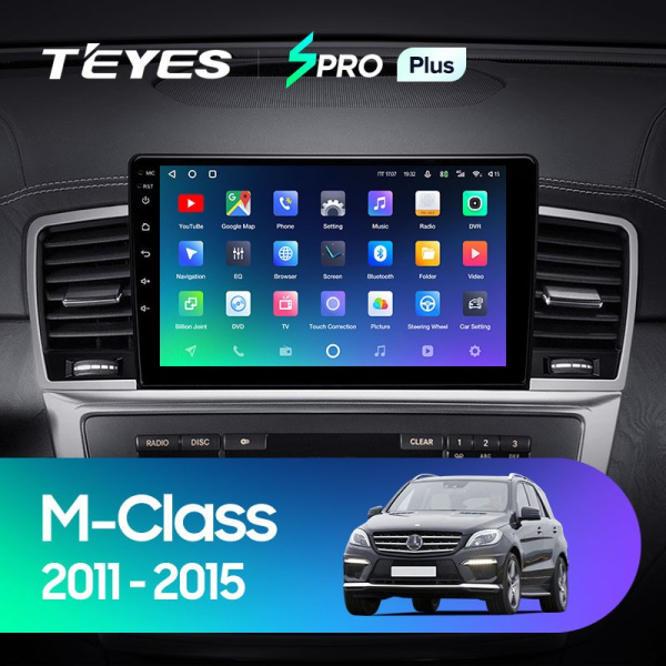 Штатная магнитола Teyes SPRO Plus 6/128 Mercedes-Benz ML-Class W166 (2011-2015)