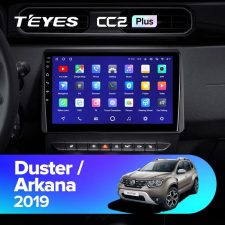 Штатная магнитола Teyes CC2 Plus 6/128 Renault Arkana 2019+