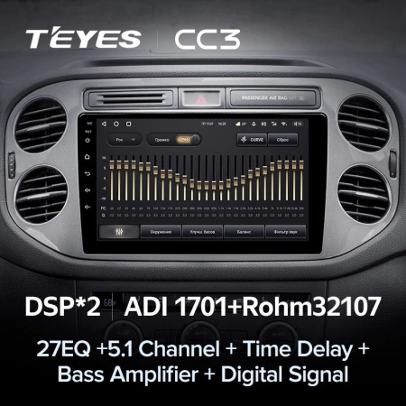 Штатная магнитола Teyes CC3 360 6/128 Volkswagen Tiguan 1 NF (2006-2017)