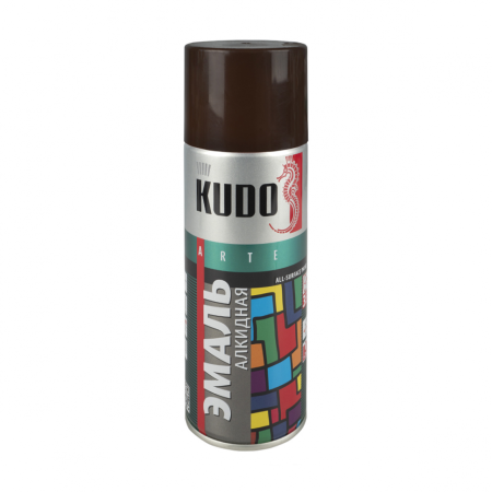 KUDO KU-1012 Эмаль коричневая 520 мл (аэрозоль)