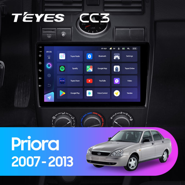 Штатная магнитола Teyes CC3L 4+32G для Priora 2007-2013 Штатная магнитола Teyes CC3L 4+32G для Priora 2007-2013