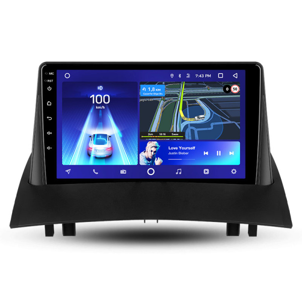 Штатная рамка (без дисплея) Teyes для  Renault Megane 2 2002-2009 (Для экрана 9")