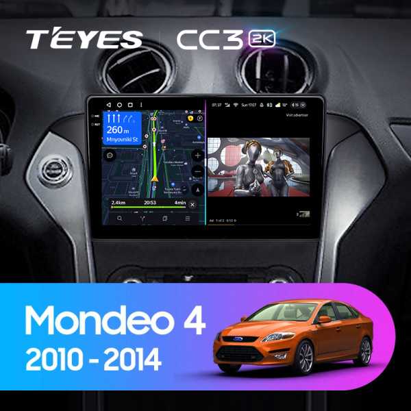 Штатная магнитола Teyes CC3-2K 3+32G для Mondeo 2010-2014