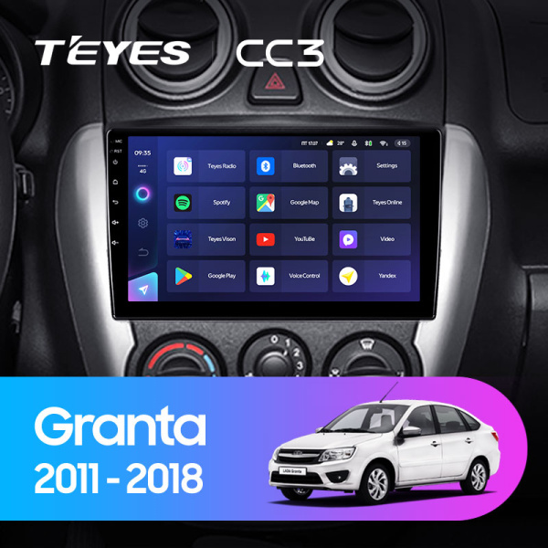 Штатная магнитола Teyes CC3L 4+32G для Granta 2011-2018 Штатная магнитола Teyes CC3L 4+32G для Granta 2011-2018