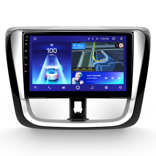 Штатная рамка (без дисплея) Teyes для  Toyota Vios Yaris L 2016-2019 (Для экрана 10.2")