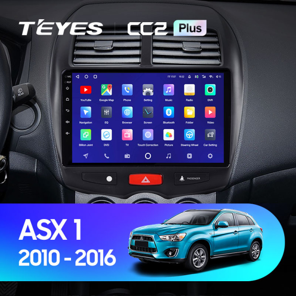 Штатная магнитола Teyes CC2 4+32G  для ASX 2010-2016 ТИП-B
