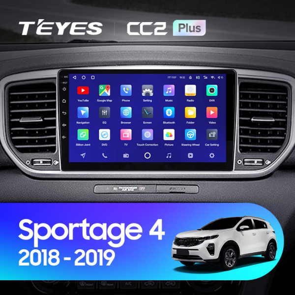 Штатная магнитола Teyes CC2 3+32G  для Sportage 2018-2022 ТИП-B