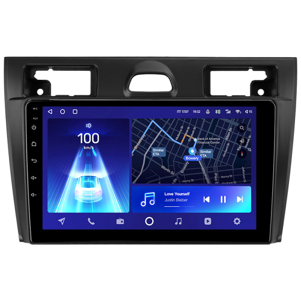 Штатная рамка (без дисплея) Teyes для  Ford Fiesta Mk VI 5 Mk5 2002-2008 (Для экрана 9")