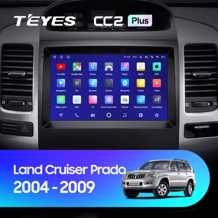 Штатная магнитола Teyes CC2 Plus 6/128 Toyota Land Cruiser Prado 120 (2004-2009)