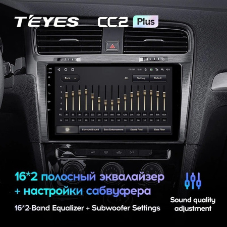 Штатная магнитола Teyes CC2 Plus 4/64 Volkswagen Golf 7 MK7 (2014-2018)
