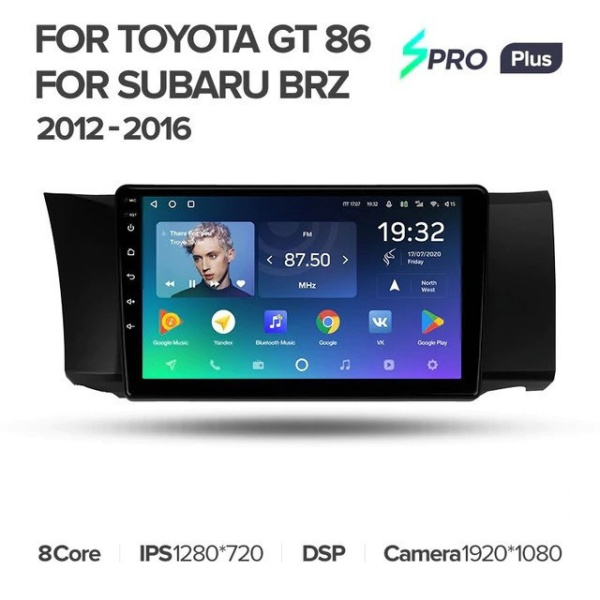 Штатная магнитола Teyes SPRO Plus 3/32 Subaru BRZ (2012-2016)