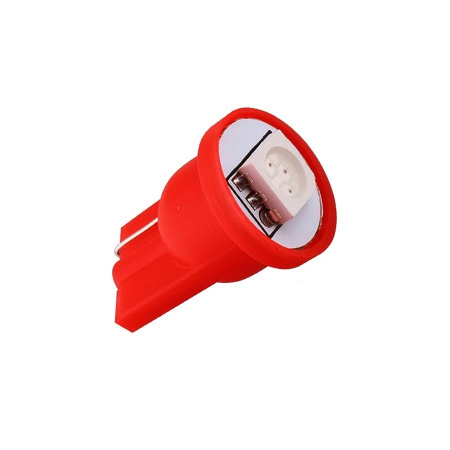 Светодиод 12V T10 1SMD W2,1x9,5D RED "Маяк" (габарит, повторитель поворота)