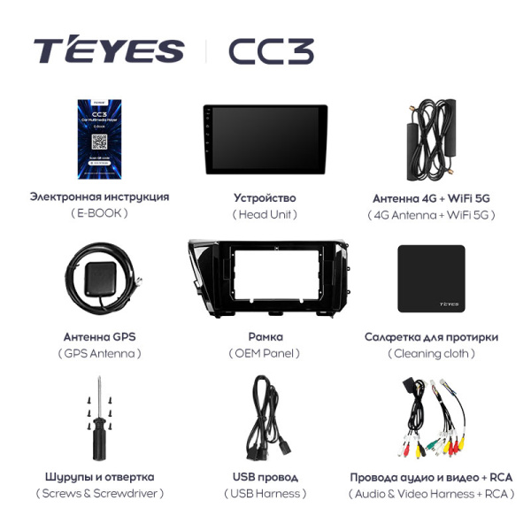 Штатная магнитола Teyes CC3L 3+32G для Toyota Camry 2017-2020 (Правый руль) Штатная магнитола Teyes CC3L 3+32G для Toyota Camry 2017-2020 (Правый руль)