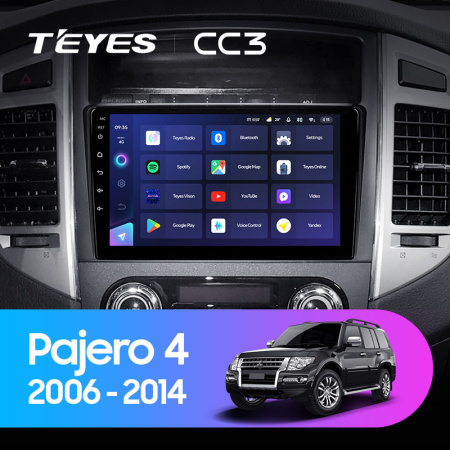 Штатная магнитола Teyes CC3L 4+32G  для Pajero4 2006-2022 ТИП-A