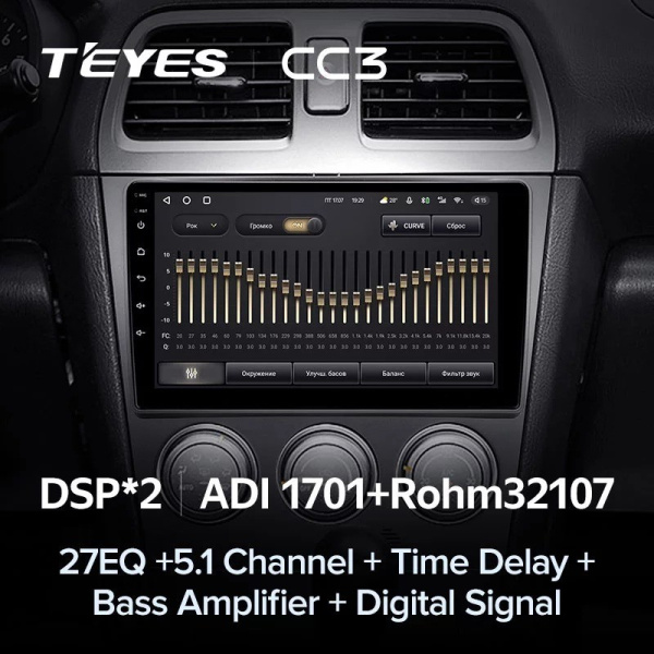 Штатная магнитола Teyes CC3 3/32 Subaru Impreza GD GG 2002-2007