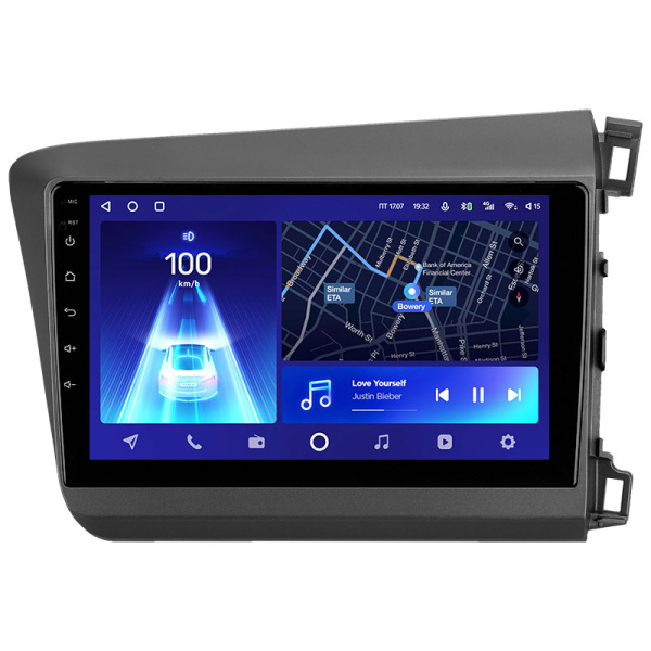 Штатная рамка (без дисплея) Teyes для  Honda Civic 9 FB FK FD  (Right hand driver)  2011-2015 (Для экрана 9")