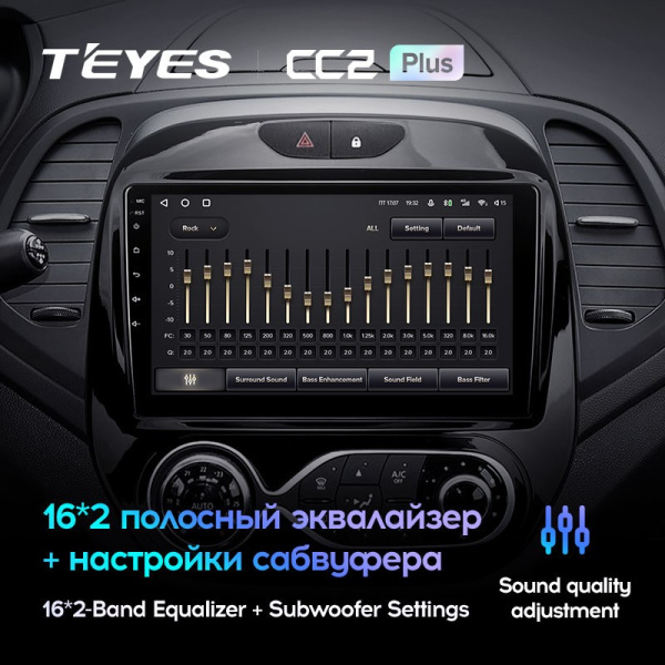 Штатная магнитола Teyes CC2 Plus 3/32 Renault Kaptur (2016-2019) Тип-B